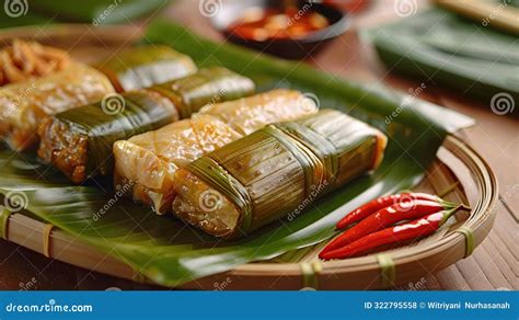 Delicious Kuih Talam Traditional Malaysian Generative Ai Stock Photo