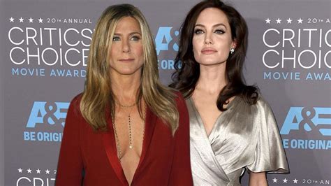 Jennifer Aniston And Angelina Jolie Face To Face