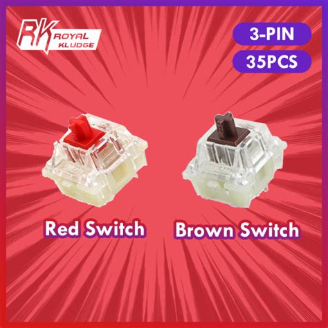Manila In Stock Royal Kludge Switch Pin Hot Swappable For Mechanical Keyboard Game Keyboard