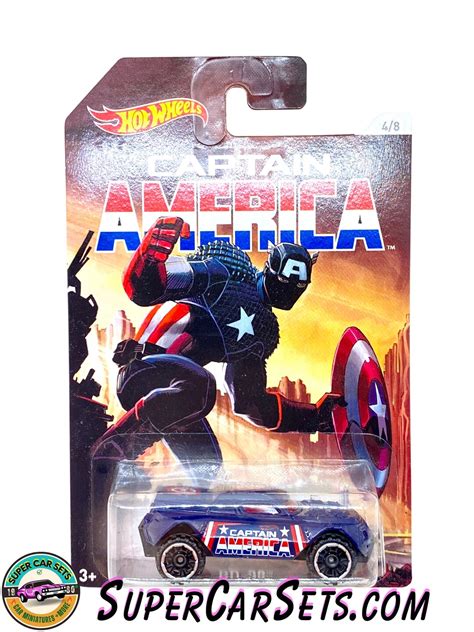 Hot Wheels Captain America Series 4 8 RD 08 Captain America Blister Cracked Etsy