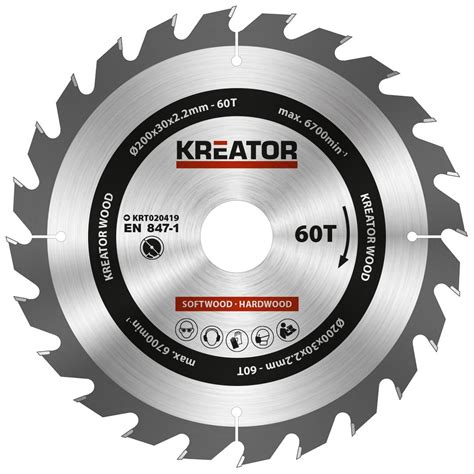 Kreator KRT020416 Circular saw blade Ø 190x30x2 2mm 24T Varo