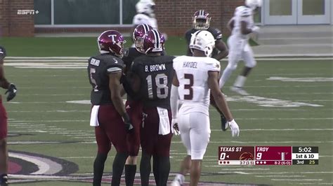 Troy Vs Texas State Highlights Youtube