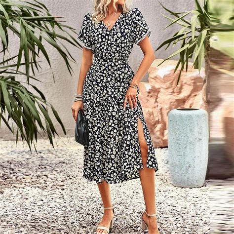 Gzwyht Summer Dresses Dresses For Women 2024 Womens Summer Casual