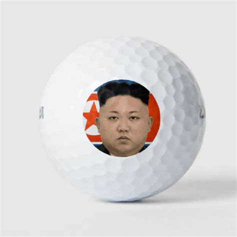 Kim Jong Un North Korean leader Golf Balls | Zazzle