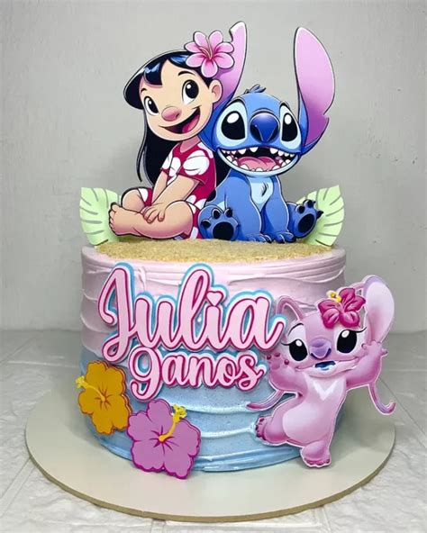 Bolos Do Stitch E Angel - Festa Stitch e Angel: Decoração, Bolo e mais
