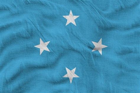 Premium Photo National Flag Of Micronesia Background With Flag Of Micronesia