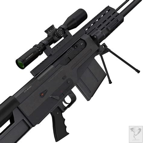 AS50 (RIGGED) Accuracy International 3D Model $99 - .max .3dm .3ds .x ...