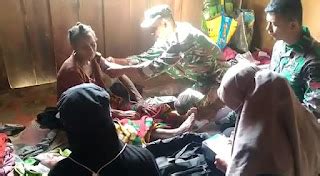 Sakit Demam Dan Pusing Warga Didatangi Dan Diobati Satgas Yonif Kc