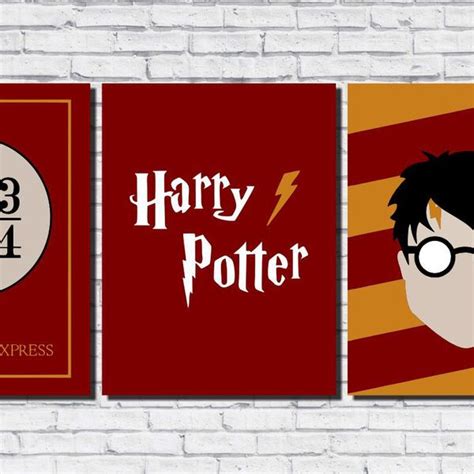 Kit 3 Quadros Decorativos Harry Potter Hogwarts Leroy Merlin