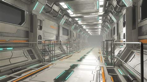 Sci Fi Modular Corridor Version D Model By Mswoodvine