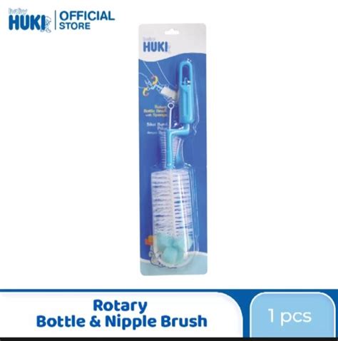 HUKI Rotary Bottle Nipple Brush Sikat Botol Dan Susu Yang Dapat