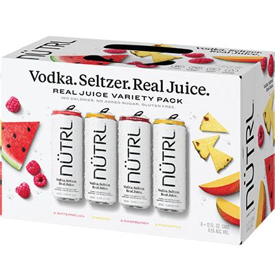 Nutrl Vodka Soda Fruit Variety Pack | S&S Distributing, Inc.