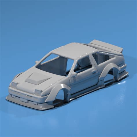 Hot Wheels AE86 Trueno Wide Body Kit STL File For 3D PrintingCults