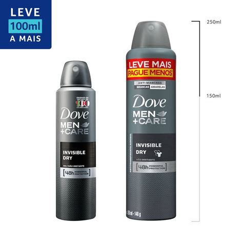 Desodorante Aerosol Dove Mencare Invisible Dry 48h 250ml Leve Mais