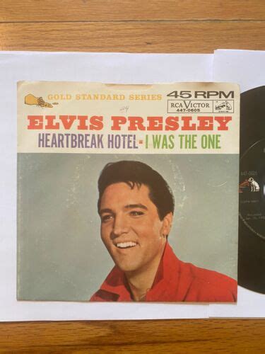 Elvis Presley Heartbreak Hotel I Was The One Orig 45 Picture Sleeve