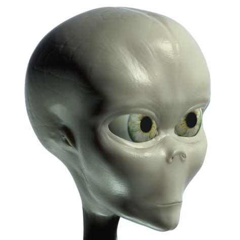 3d Alien Head 001 Cgtrader