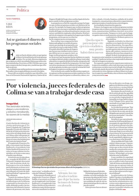 Colima Por Violencia Jueces Federales Se Van A Trabajar Desde Casa