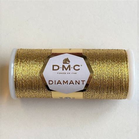DMC DIAMANT THREAD D3821 Light Gold - Golden Hinde