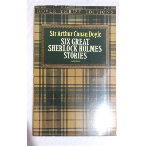 Sir Arthur Conan Doyle Six Great Sherlock Holmes Stories Shopee