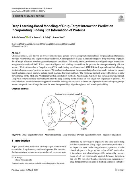 Pdf Deep Learning Based Modeling Of Drugtarget Interaction