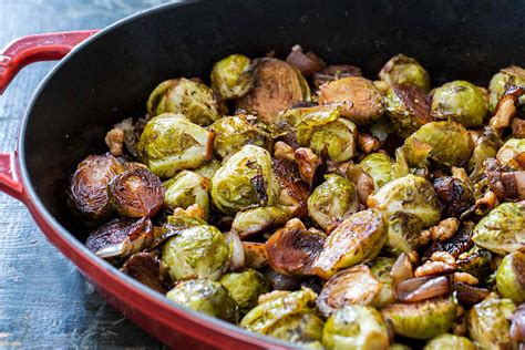 Choux De Bruxelles Et Chalotes R Tis Au Balsamique