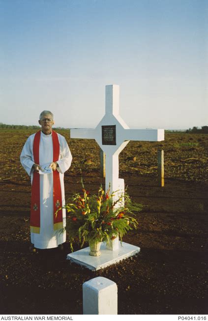 Informal Portrait Of Army Chaplain Leonard Sydney Len Eacott Standing