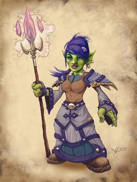 World of Warcraft fan art - Goblin mage by jenniferkearney on DeviantArt