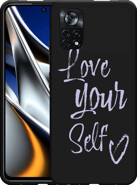 Cazy Hoesje Zwart Geschikt Voor Poco X Pro Love Yourself Bol