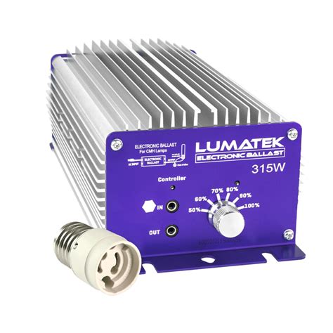 Lumatek Ballast Contrôlable 315W CMH Adaptateur E40