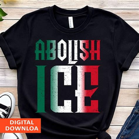 Fuck ICE T Shirt Abolish ICE T Shirt No Human Is Illegal On Stolen Land Mexico Mexican