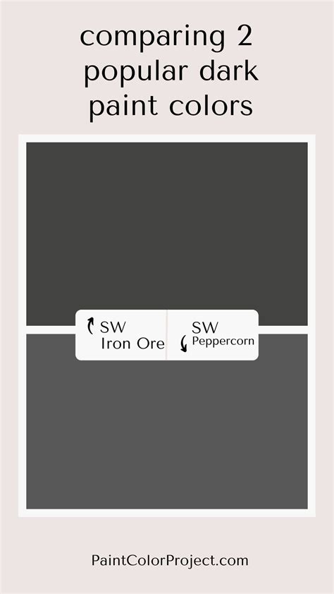 Sherwin Williams Peppercorn Vs Iron Ore Let S Compare The Paint