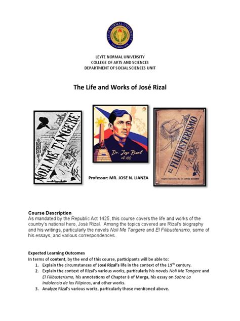 Rizal Course | PDF | Manila | Philippines