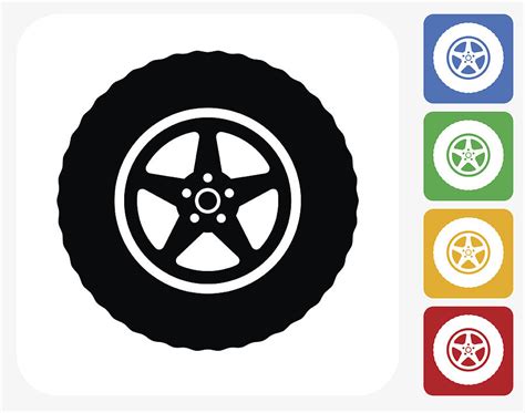 Flat Tire Icon At Vectorified Collection Of Flat Tire Icon Free