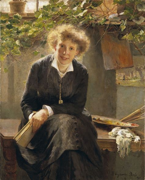 Bertha Wegmann Painter Jeanna Bauck Oil On Canvas