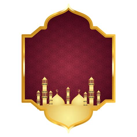 Mosque or masjid transparent background with arabic shape for islamic ...