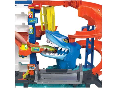 Pista Hot Wheels City Ataque Tubarão Mattel