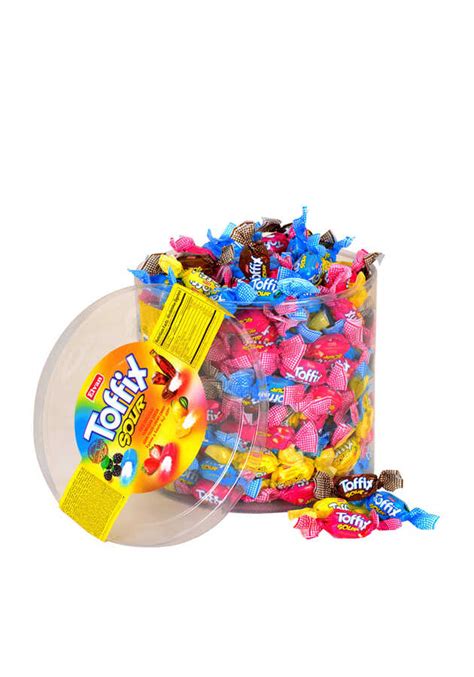 Toffix Sour Silindir 1000Gr. (1 Kutu) Yumuşak Şeker Elvan