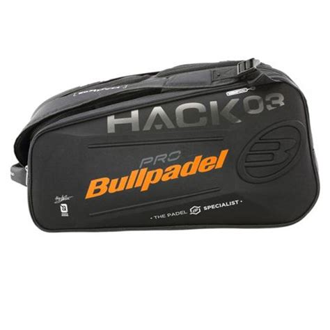 Bullpadel Padel Bag Hack - Black/Orange - Padel Life