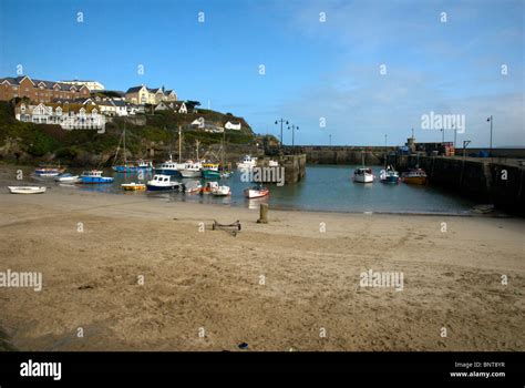 Newquay Cornwall UK Harbor Harbour Quay Beach Stock Photo - Alamy