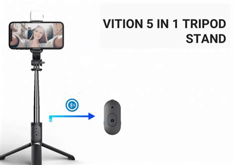 Vition In Mobile Tripod Stand With Free Earphone And Year Warranty