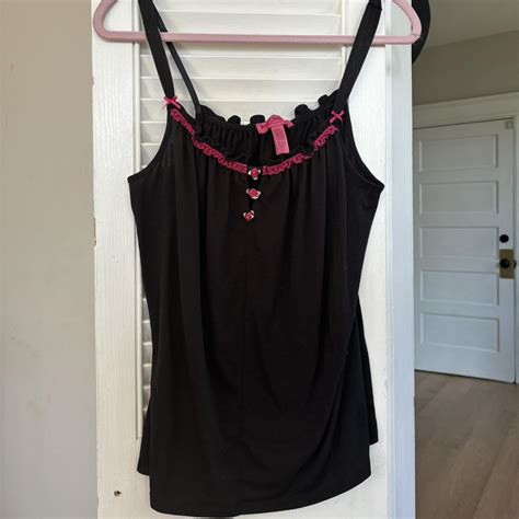 Vintage Betsey Johnson Lingerie Tank Top Labeled Depop