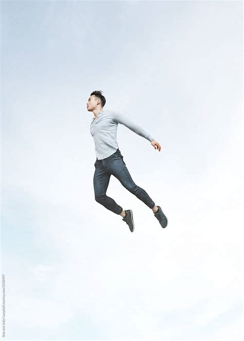 Person Floating On Air