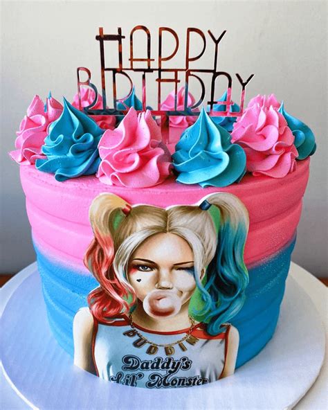 Harley Quinn Birthday Cake Ideas Images Pictures