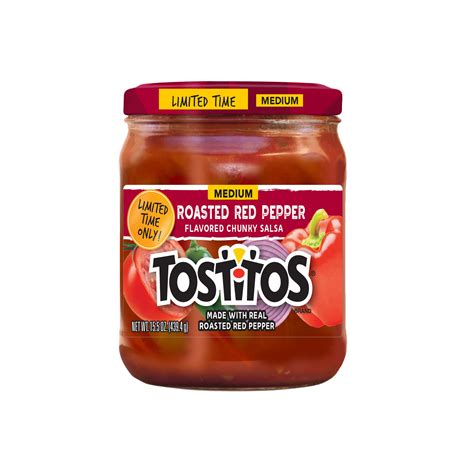 Tostitos Medium Roasted Red Pepper Flavored Salsa SmartLabel