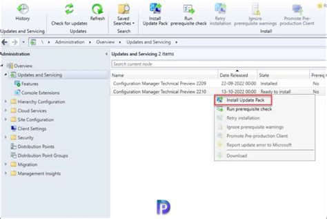 ConfigMgr 2210 Technical Preview New Features Installation