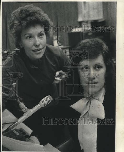 1976 Press Photo Chris Stoehr And Linda Sherman Announces For Writ Rad