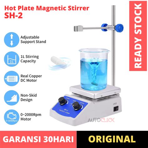 Jual Hot Plate Magnetic Stirrer Magnet Stirer Pemutar Lab Hotplate Sh Sh Shopee Indonesia