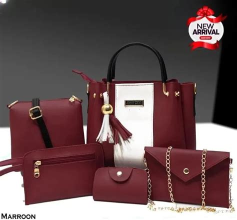 hand bags  girls pack   piece set  long strap handbag