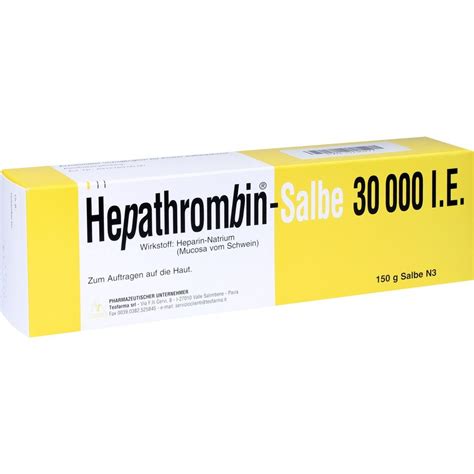 Hepathrombin Salbe G Online Kaufen