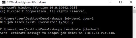 How To Execute A Job Without Opening Abaqus Using Command Prompt